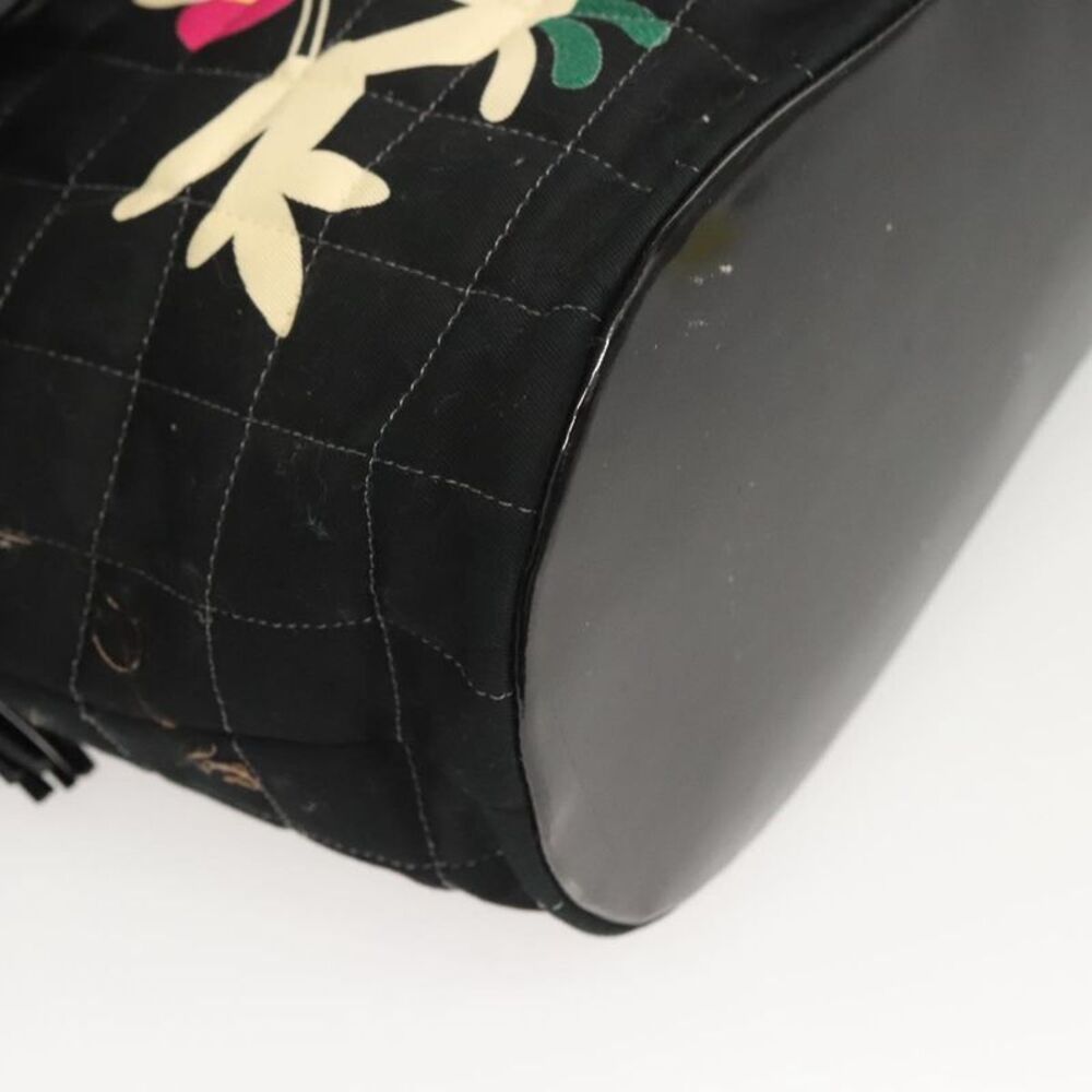 Chanel Chocolate Bar Black Canvas Handbag (Pre-Owned) - Picture 6 of 16